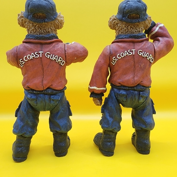 2 Boyds Bears U.S. Coast Guard Seaman Bearsdale Poseable Figurines Resin 4.5" - Picture 5 of 6
